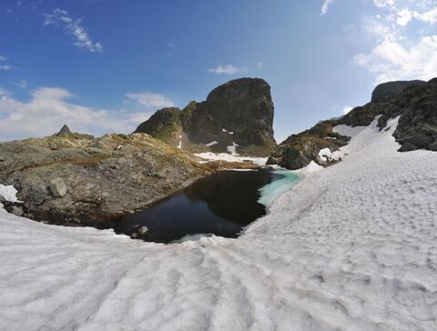 Altschnee in den Schladminger Tauern