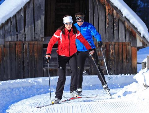Cross-country skiing in Untertal