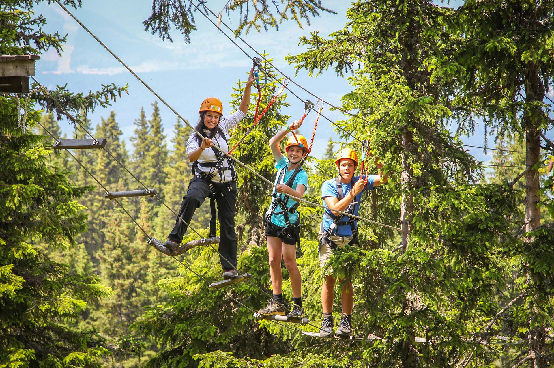 High ropes course, fun for the whole family